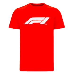 2023 F1 Formula One Mens Large Logo Tee (Red)