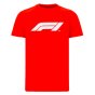 2023 F1 Formula One Mens Large Logo Tee (Red)