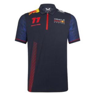 2023 Red Bull Racing Sergio Perez Mens Polo Shirt (Navy)