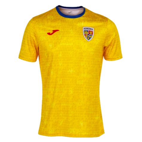 2022-2023 Romania Pre-Match Warm Up Shirt (Yellow)