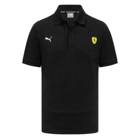 2023 Ferrari Fanwear Mens Classic Polo (Black)