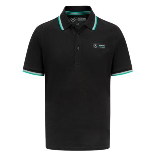 2023 Mercedes-AMG Petronas Classic Polo Shirt (Black)