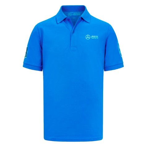 2023 Mercedes George Russell Polo Shirt (Blue)