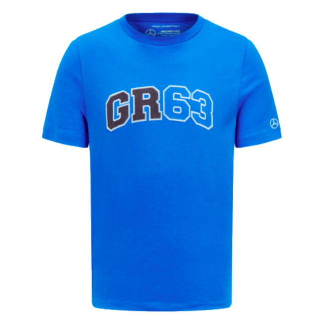 2023 Mercedes George Russell Logo Tee (Blue)