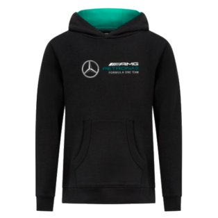 2023 Mercedes-AMG Petronas Logo Hoodie (Black) - Kids