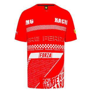 2023 Ferrari Fanwear Graphic Tee (Red)