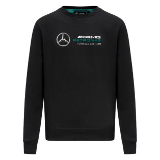 2023 Mercedes Mens Logo Crew Sweat (Black)