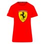 2023 Ferrari Scuderia Fanwear Big Shield Tee (Red) - Ladies