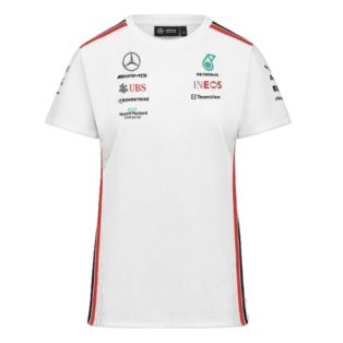 2023 Mercedes-AMG Team Driver Tee (White) - Ladies