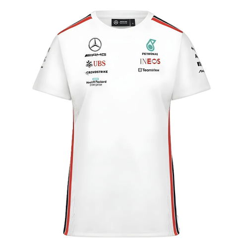 2023 Mercedes-AMG Team Driver Tee (White) - Ladies