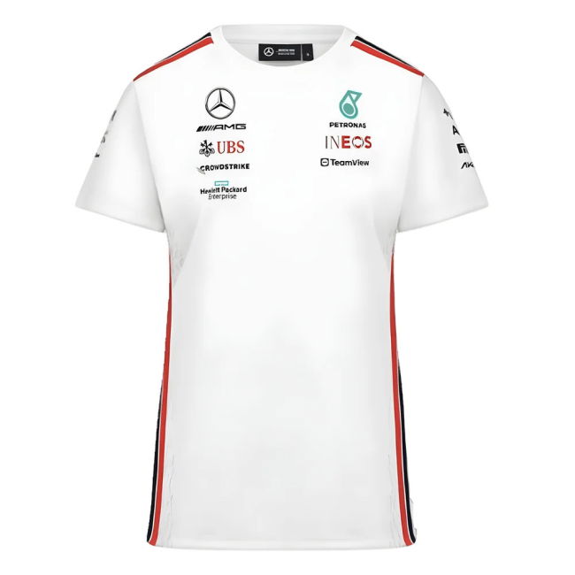 2023 Mercedes-AMG Team Driver Tee (White) - Ladies