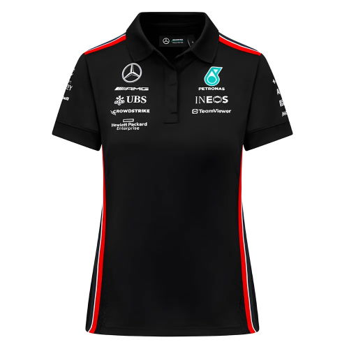 2023 Mercedes-AMG Team Polo Shirt (Black) - Ladies
