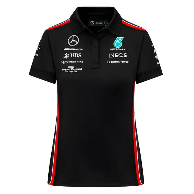 2023 Mercedes-AMG Team Polo Shirt (Black) - Ladies