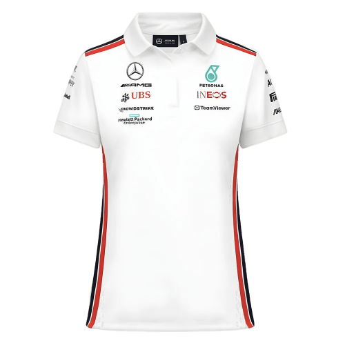 2023 Mercedes-AMG Team Polo Shirt (White) - Ladies
