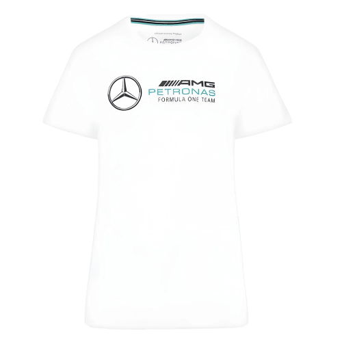 2023 Mercedes-AMG Petronas Large Logo T-Shirt (White) - Ladies