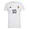 Messi Number 10 Graphic T-Shirt (White) - Kids