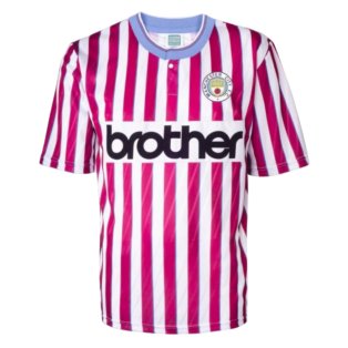 Manchester City 1988 Away Retro Football Shirt