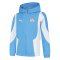 2023-2024 Man City Pre-Match Woven Anthem Jacket (Light Blue) - Kids