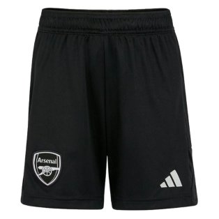 2023-2024 Arsenal Home Goalkeeper Shorts (Black) - Kids