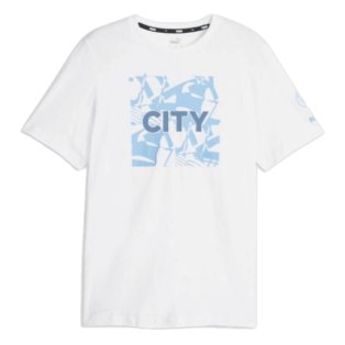 2023-2024 Man City FtblCore Graphic Tee (White)