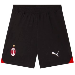 2023-2024 AC Milan Home Shorts (Black) - Kids