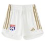 2023-2024 Olympique Lyon Home Shorts (White) - Kids