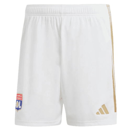 2023-2024 Olympique Lyon Home Shorts (White)