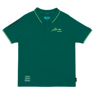 2023-2024 Aston Martin Lifestyle Alonso Polo Shirt (Green)
