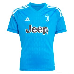 2023-2024 Juventus Home Goalkeeper Shirt (Blue) - Kids