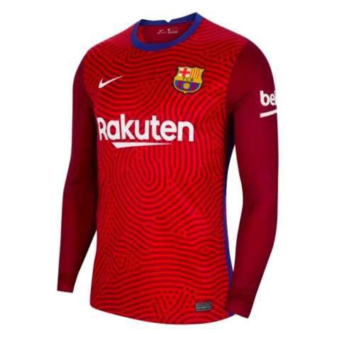 2020-2021 Barcelona Away Goalkeeper Shirt (Red) - Kids [CD4537-658 ...