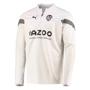 2023-2024 Valencia Half Zip Training Top (White)
