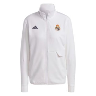 2023-2024 Real Madrid Anthem Jacket (White) - Ladies