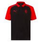 2023-2024 AC Milan Casuals Polo Shirt (Black)