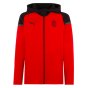 2023-2024 AC Milan Casuals Hooded Jacket (Red)