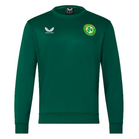2023-2024 Republic of Ireland Players Training Sweatshirt (Green)