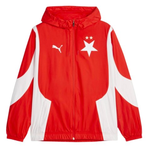 2023-2024 Slavia Prague Pre-Match Anthem Jacket (Red)