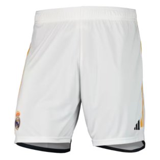 2023-2024 Real Madrid Home Shorts (White)