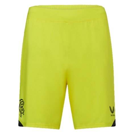 2023-2024 Rangers Home Goalkeeper Shorts (Yellow) - Kids