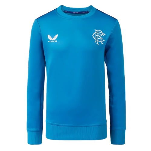 2023-2024 Rangers Players Training Sweatshirt (Deep Water) - Kids