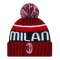 2023-2024 AC Milan Bobble Knit Beanie Hat (Red)