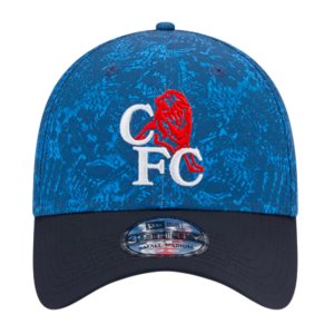 2023-2024 Chelsea Lion Crest All Over 39Thirty Stretch Cap (Blue)