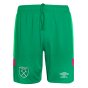 2023-2024 West Ham Goalkeeper Shorts (Green) - Kids