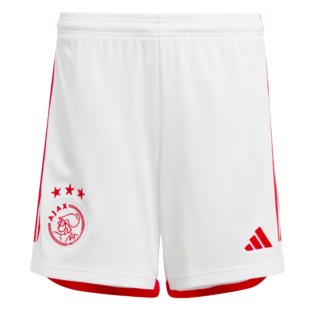 2023-2024 Ajax Home Shorts (White) - Kids