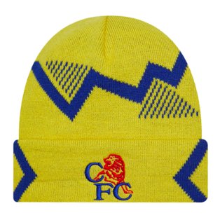 2023-2024 Chelsea Lion Yellow Cuff Knit Beanie Hat