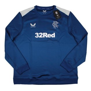 2023-2024 Rangers Coaches Matchday Sweatshirt (Blue)