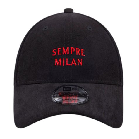 AC Milan Needle Cord Black 9FORTY Adjustable Cap