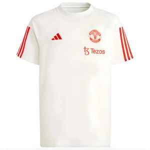 2023-2024 Man Utd Training Tee (White) - Kids (Galton 11)