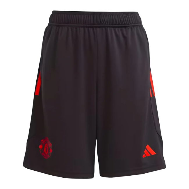 2023-2024 Man Utd Training Shorts (Black) - Kids