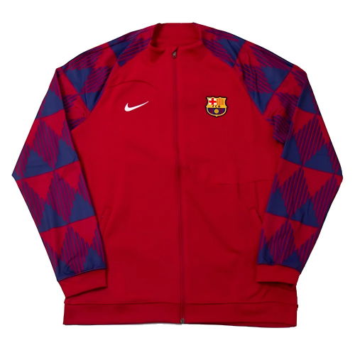 2023-2024 Barcelona Academy Full Zip Knit Jacket (Noble Red)