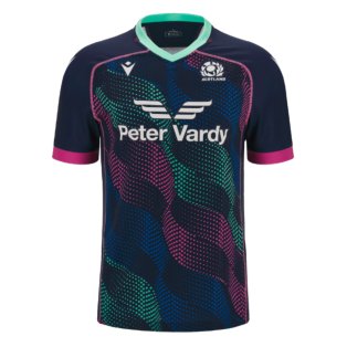 2023-2024 Scotland Rugby Wave Training Jersey (Navy)